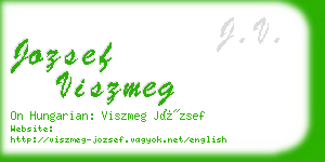 jozsef viszmeg business card